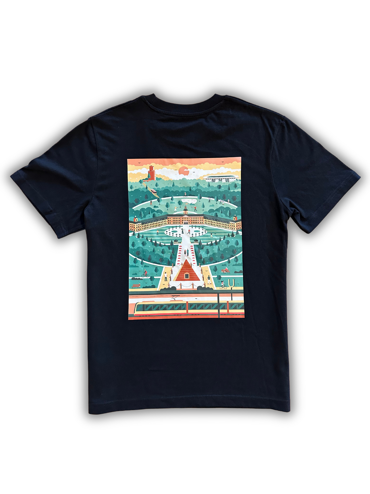 T-Shirt mit Illustration "Karlsruhe" -, Unisex