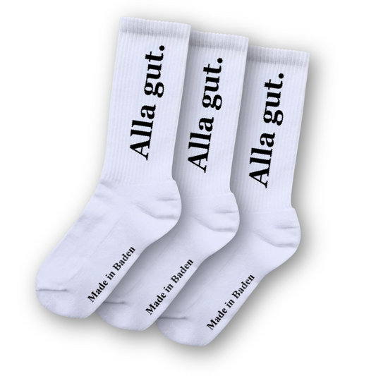 3er-Sparpack "Alla gut." Socken - Weiß