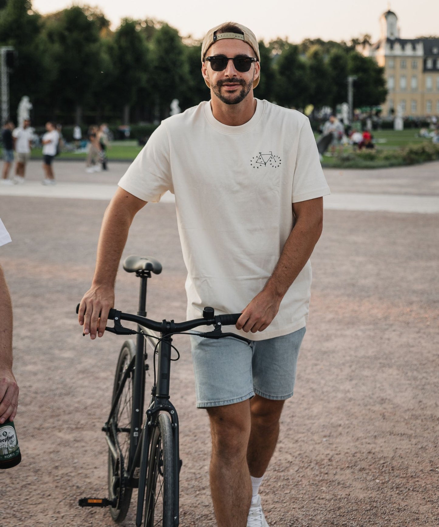 T-Shirt - Karlsruher Fahrrad - Beige, Unisex