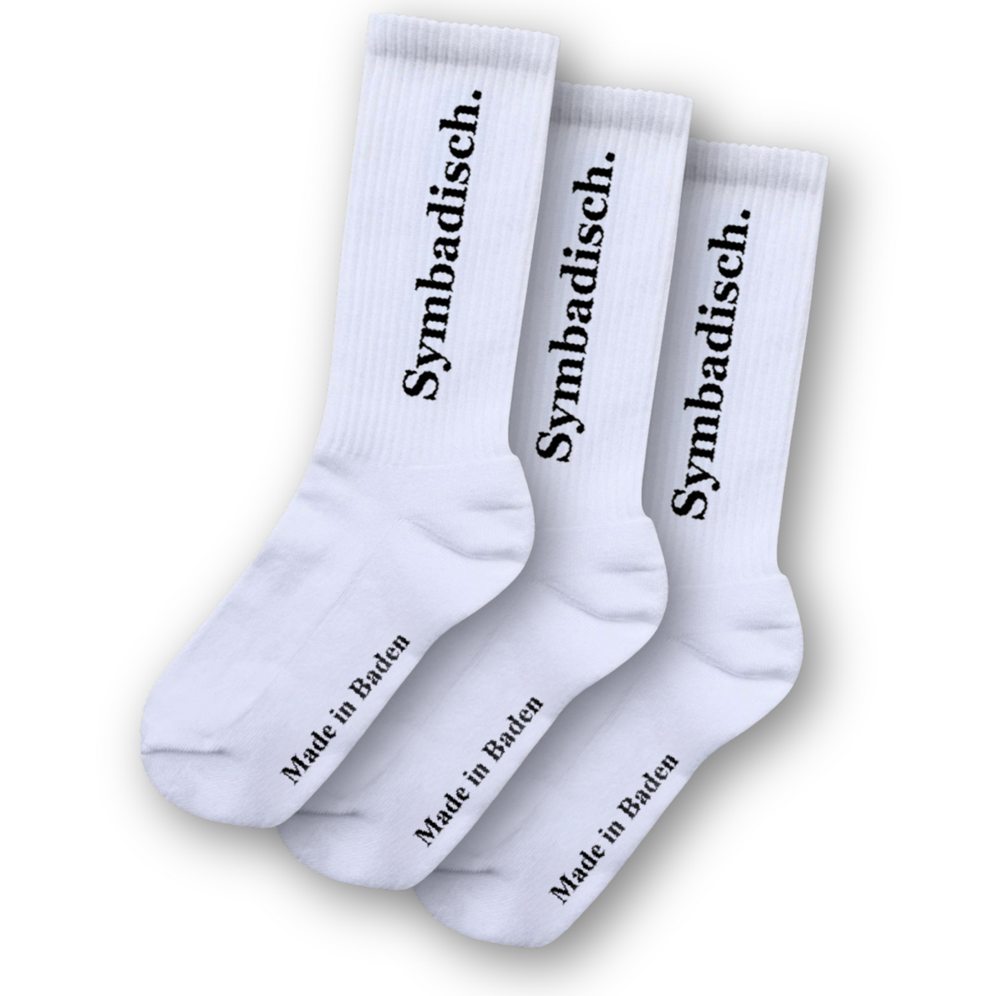 3er-Sparpack "Symbadisch." Socken - Weiß