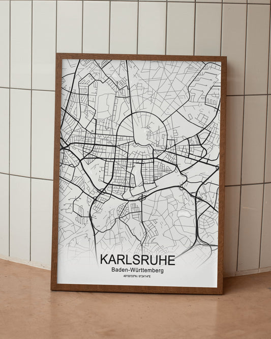 Poster "Karlsruhe Karte"